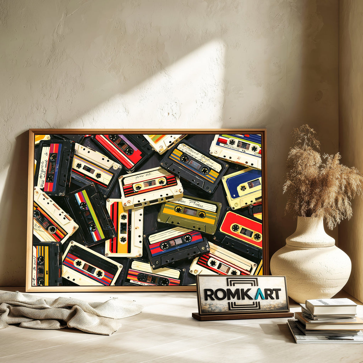 80's Cassette Tape Retro Oil Painting - image 6