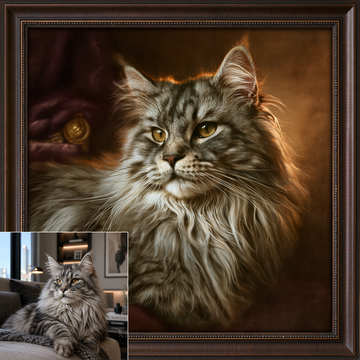 Custom Cat Oil Painting | The Royal Renaissance   Titian Style