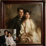 Custom Couple Oil Painting | John Singer Sargent Academic Style