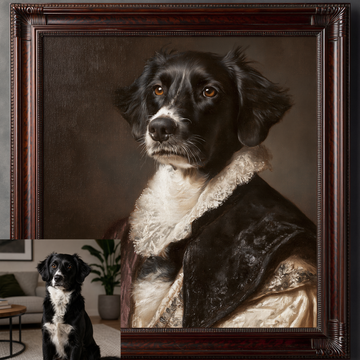 Custom Dog Oil Painting | Diego Vel�zquez Spanish Baroque Style