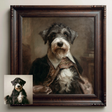 Custom Dog Oil Painting | John Singer Sargent Academic Style