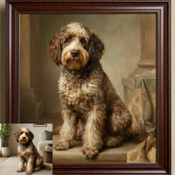 Custom Hand-Painted Dogs Oil Painting | Academic Classicism Style Art