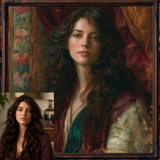 Custom Portrait Oil Painting | Dante Gabriel Rossetti Style