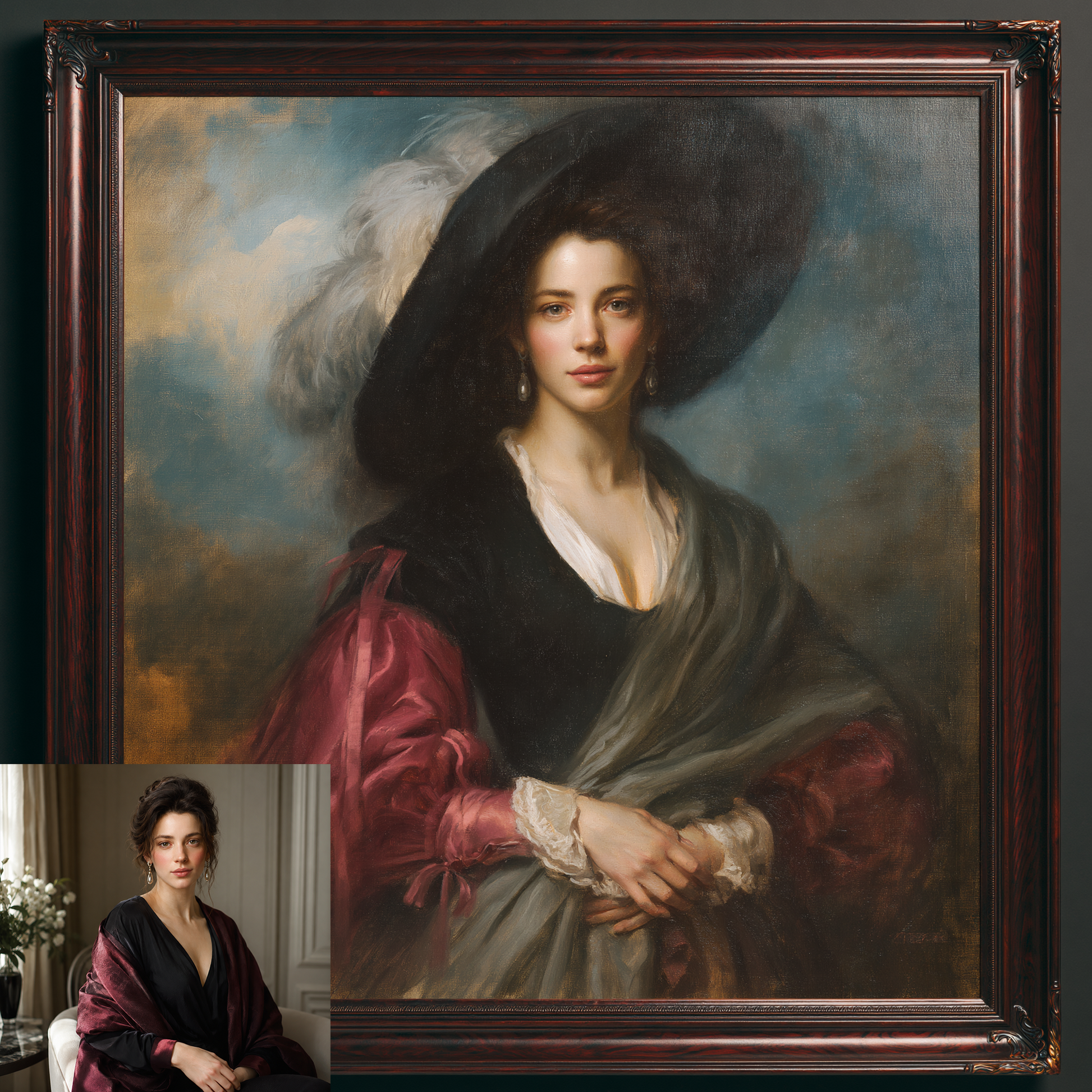 Custom Portrait Oil Painting | Flemish Court By Peter Paul Rubens Style
