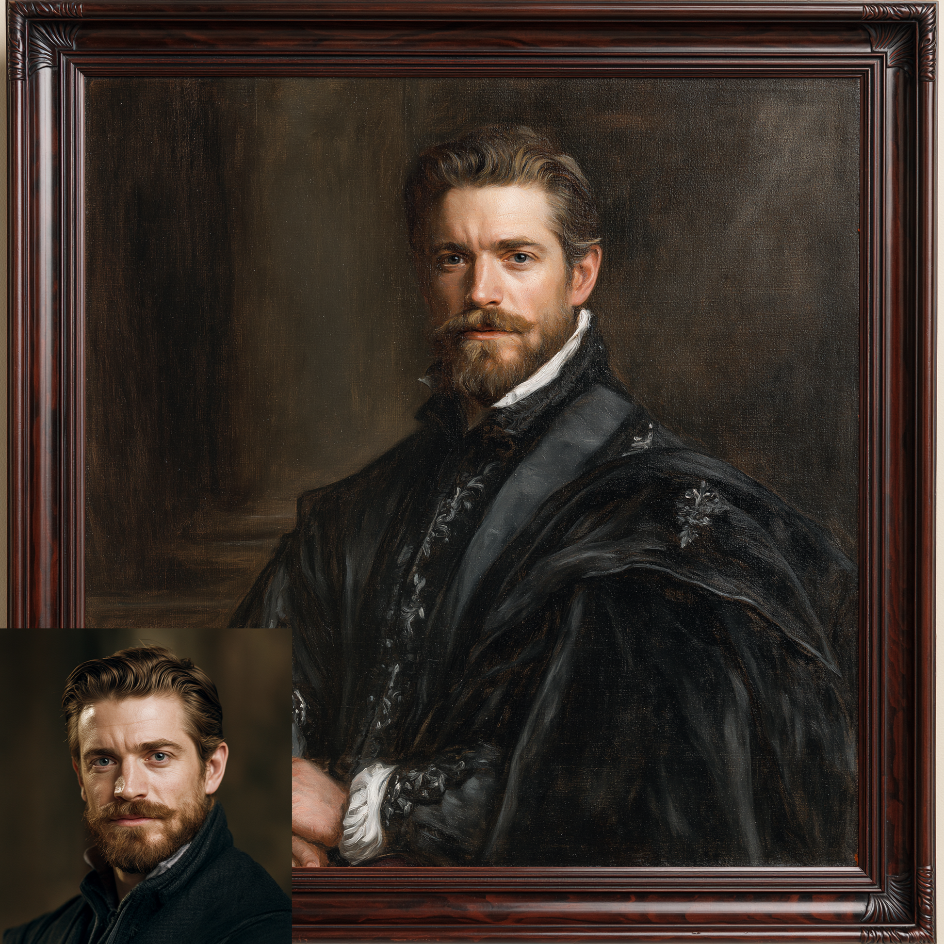 Custom Portrait Oil Painting | Diego Vel�zquez Spanish Baroque Style