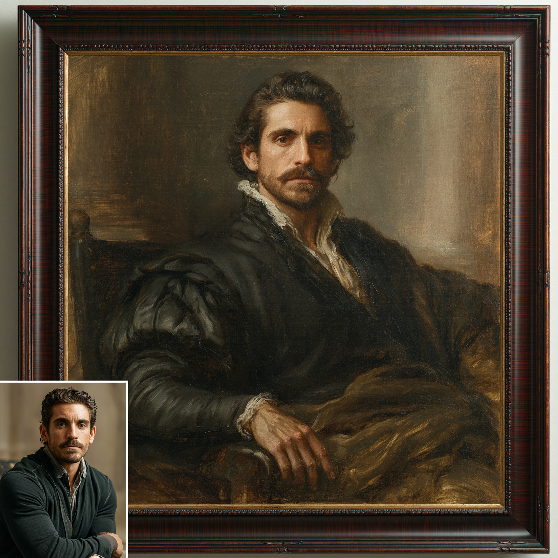 Custom Hand-Painted Portrait Oil Painting | High Renaissance Style Art