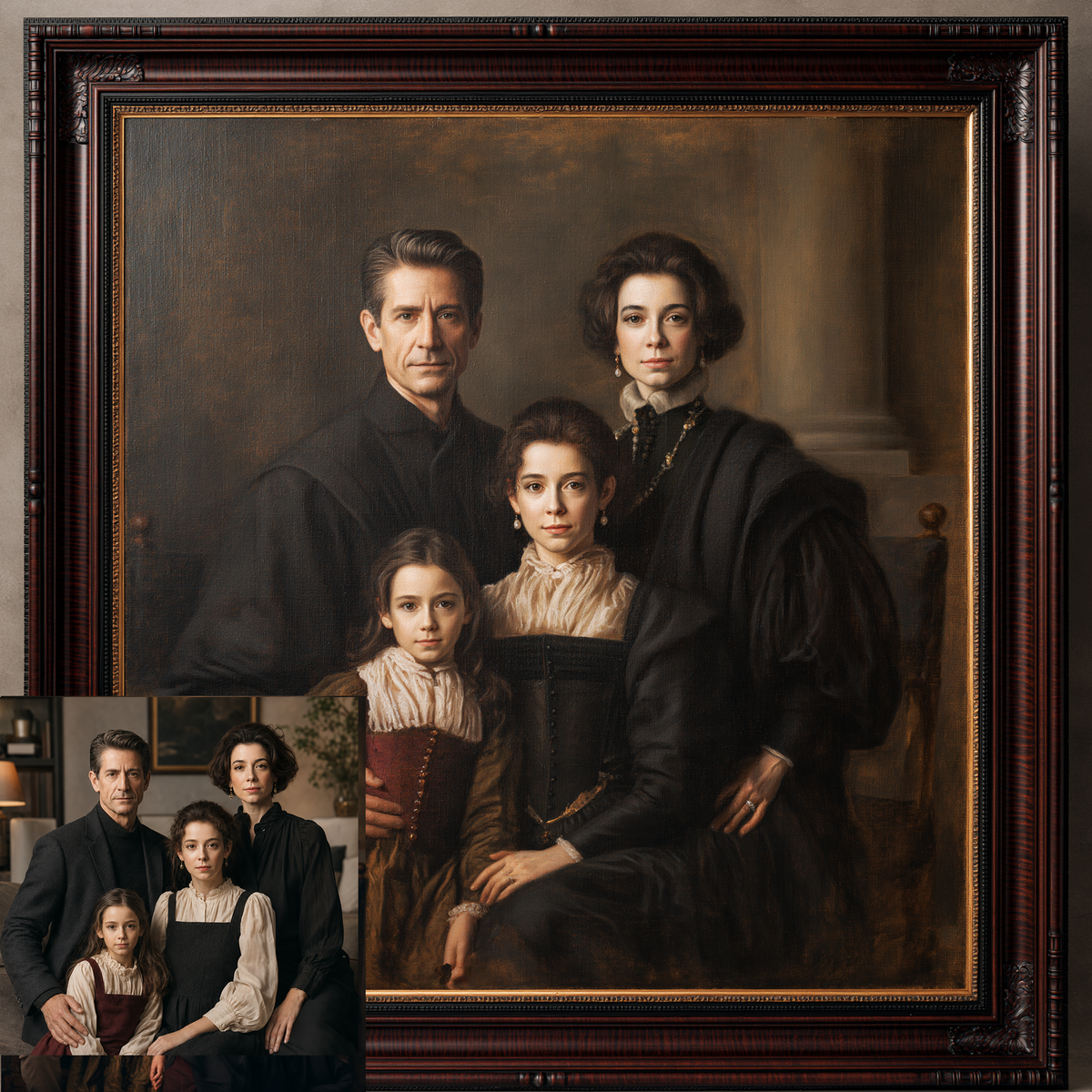 Custom Portrait Oil Painting | High Renaissance For Family Style