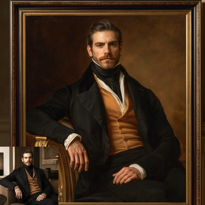 Custom Portrait Oil Painting | J.A.D. Ingres Neoclassical Style