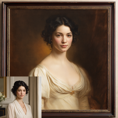 Custom Portrait Oil Painting | J.A.D. Ingres Neoclassical Style
