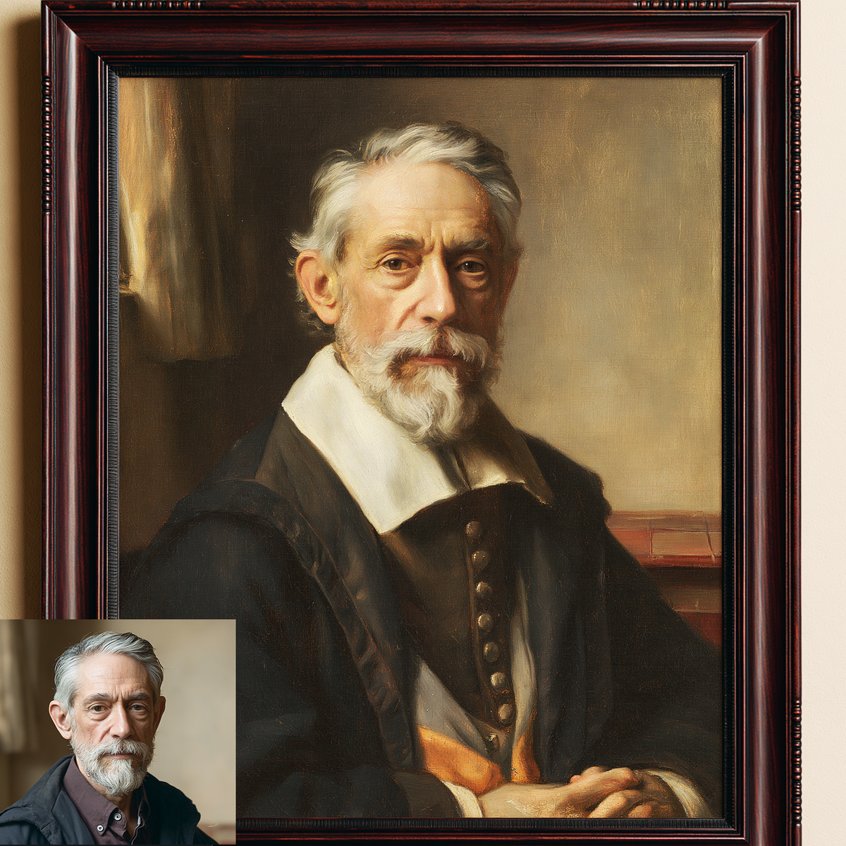 Custom Portrait Oil Painting | Johannes Vermeer Dutch Baroque Style