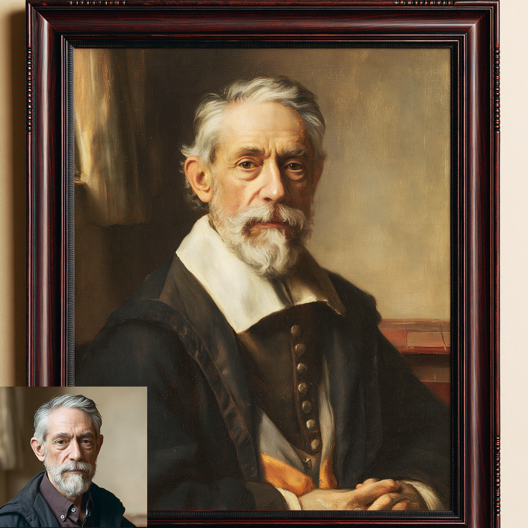 Custom Portrait Oil Painting | Johannes Vermeer Dutch Baroque Style