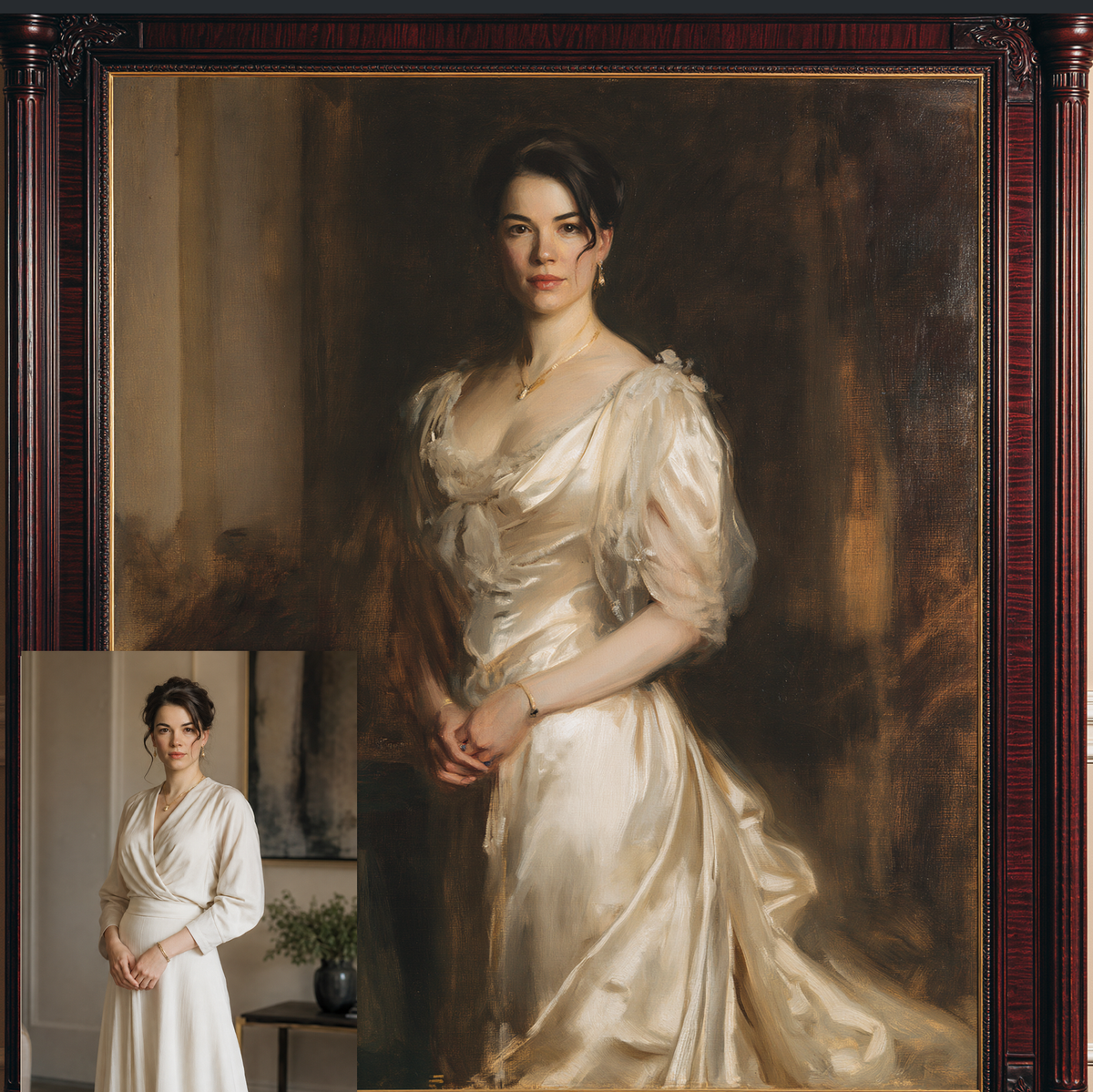 Custom Portrait Oil Painting | John Singer Sargent Academic Style