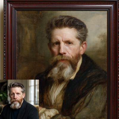Custom Portrait Oil Painting | Leonardo Da Vinci High Renaissance Style