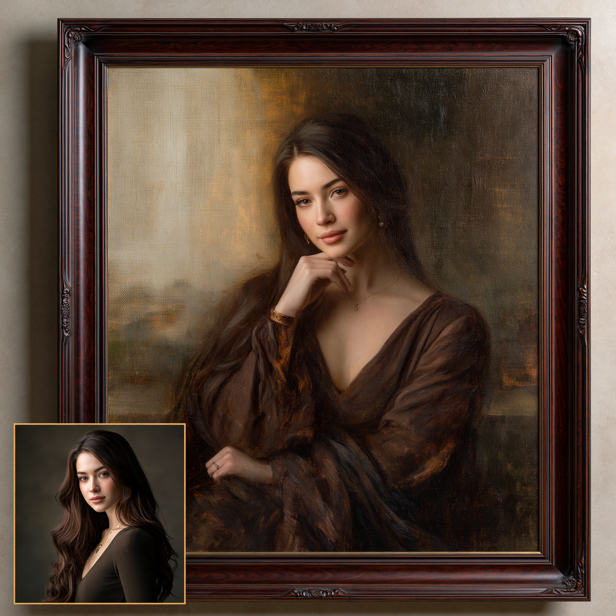 Custom Portrait Oil Painting | Leonardo Da Vinci High Renaissance Style
