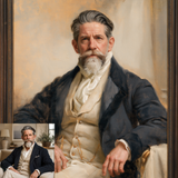 Custom Hand-Painted Portrait Oil Painting | Neoclassical Style Art