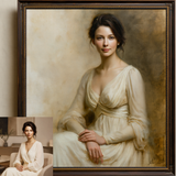Custom Hand-Painted Portrait Oil Painting | Neoclassical Style Art
