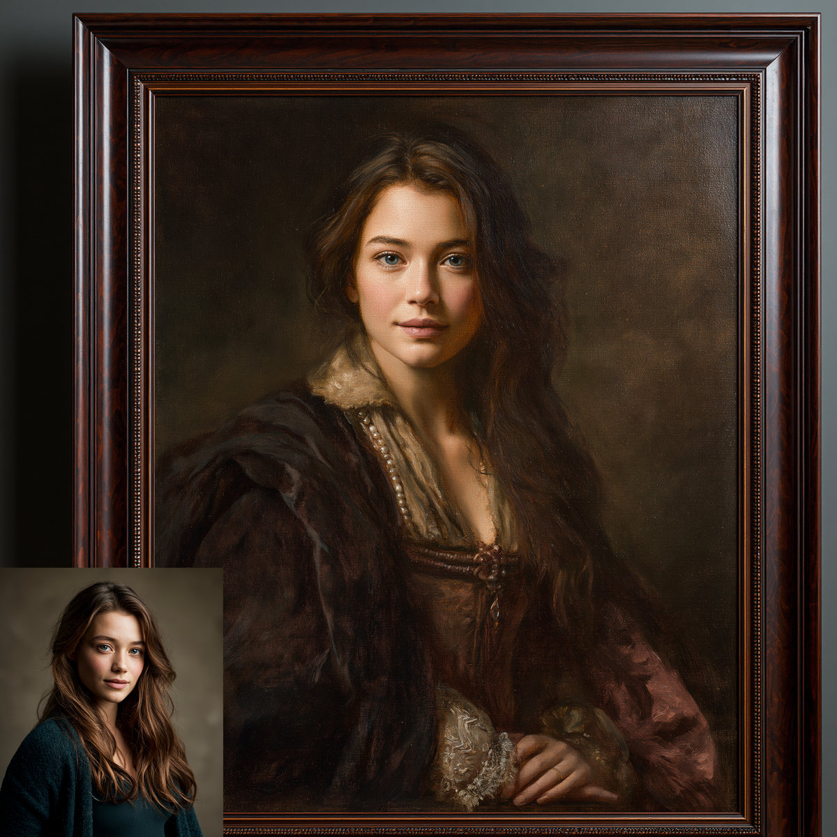 Custom Portrait Oil Painting | Rembrandt Baroque Style