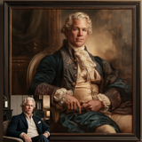Custom Portrait Oil Painting from Photo - Rococo Style Art Style