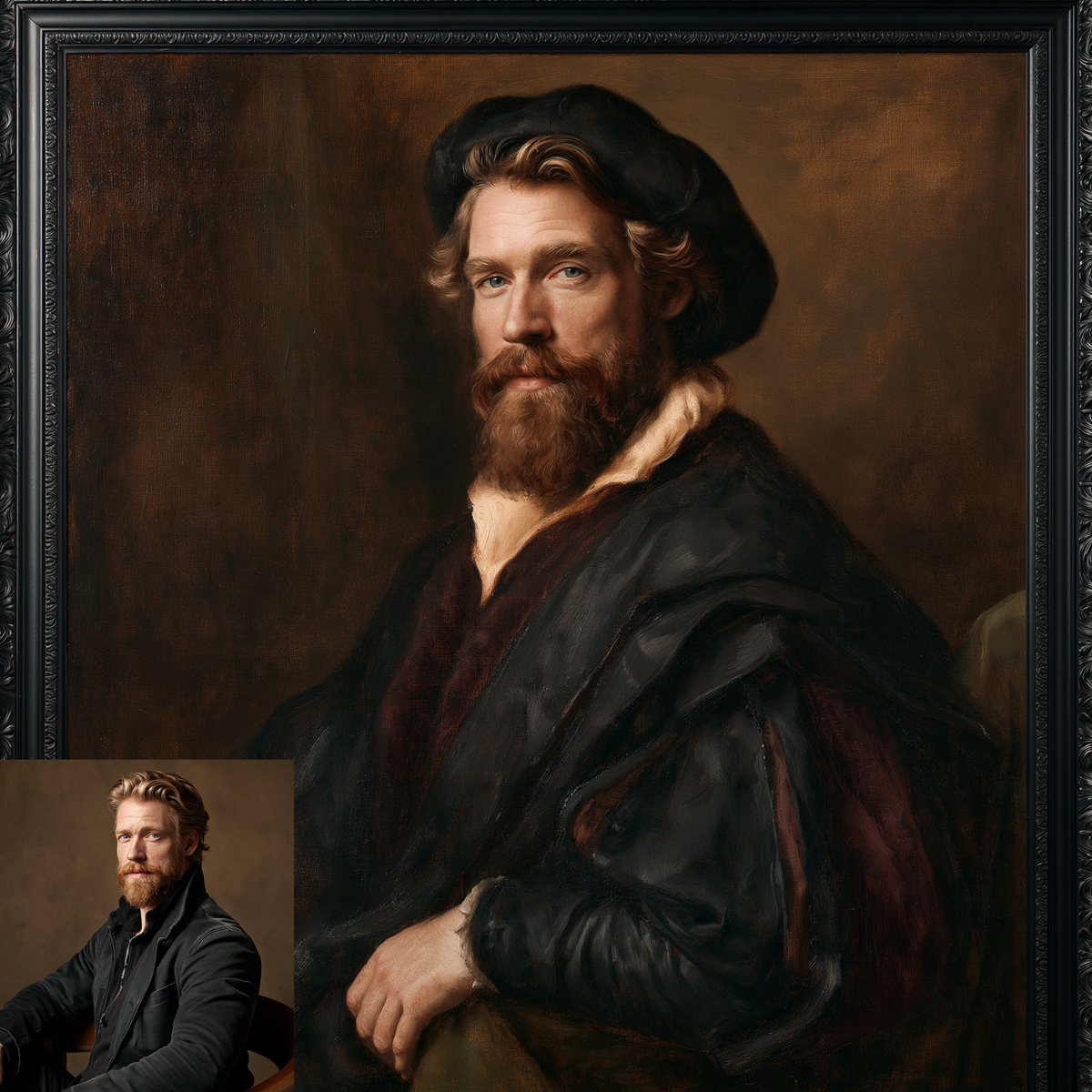 Custom Portrait Oil Painting | The High Renaissance Leonardo Soft Renaissance Style