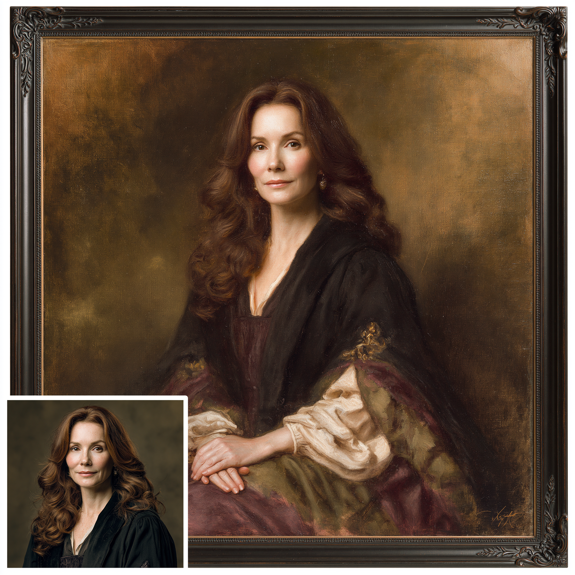 Custom Portrait Oil Painting | The High Renaissance Leonardo Soft Renaissance Style