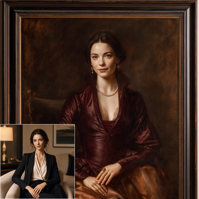 Custom Portrait Oil Painting | The Royal Renaissance   Titian Style