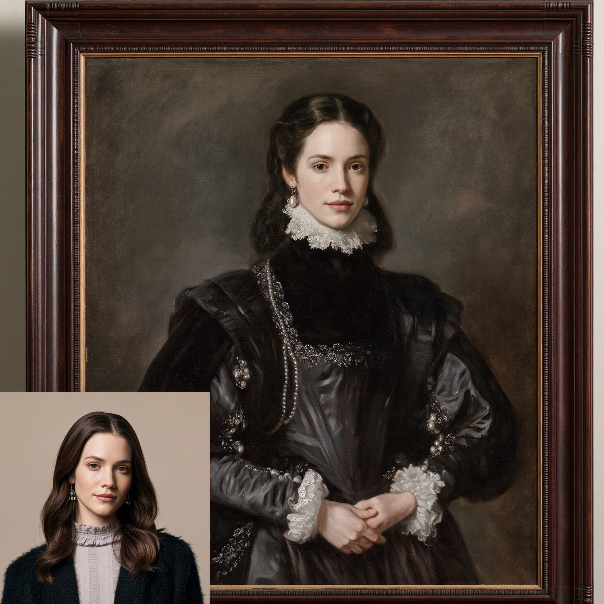 Custom Women Oil Painting | Diego Vel�zquez Spanish Baroque Style