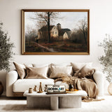 Abandoned Parsonage In Late Autumn Oil Painting - image 5