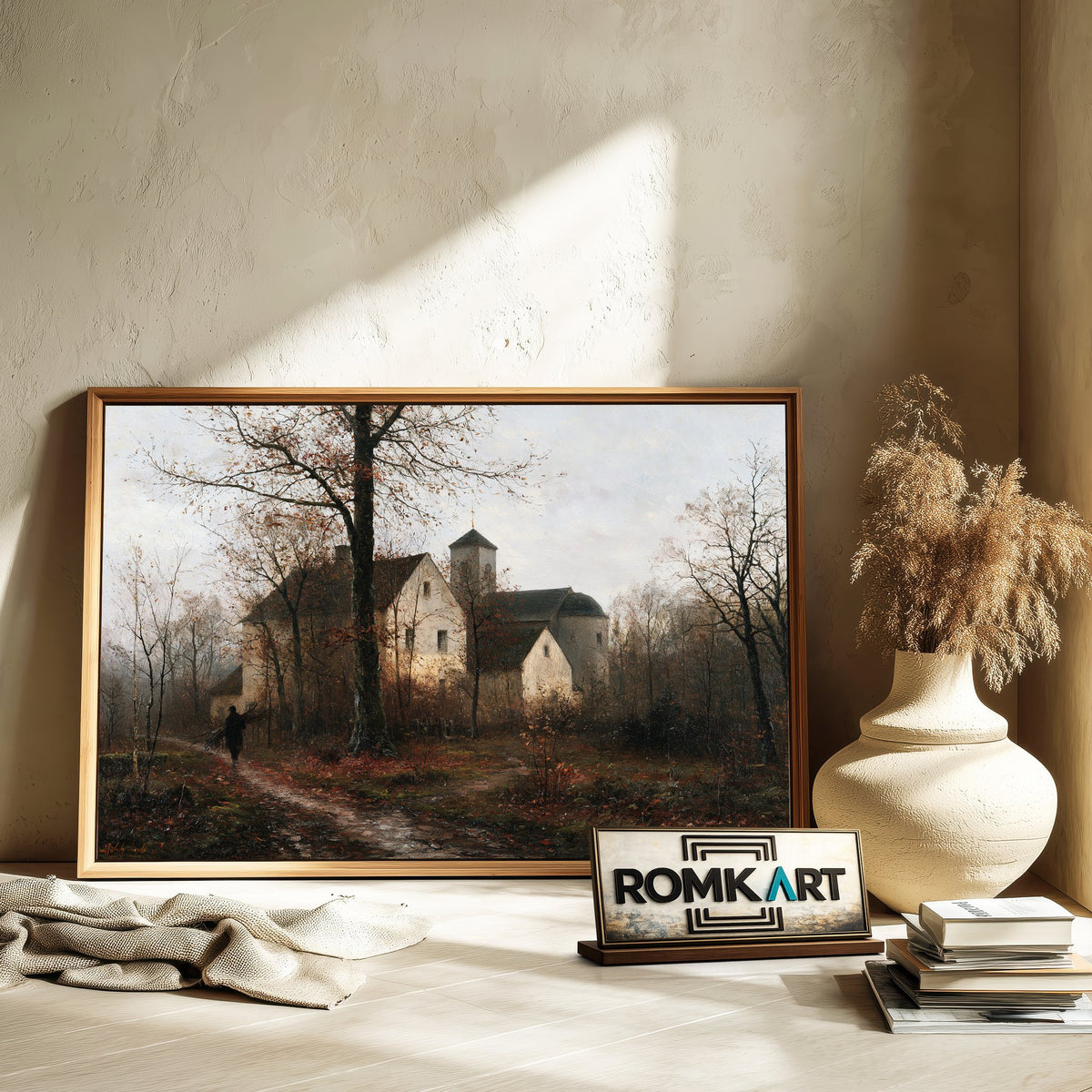 Abandoned Parsonage In Late Autumn Oil Painting - image 6