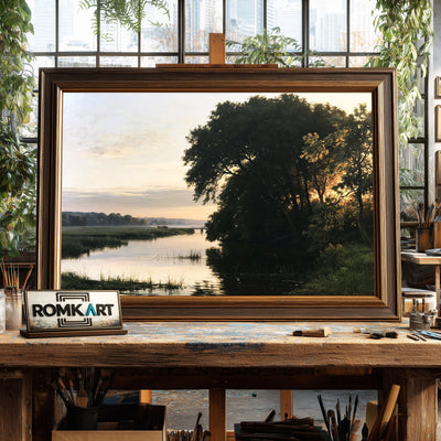 Aberjona River Oil Painting - image 2