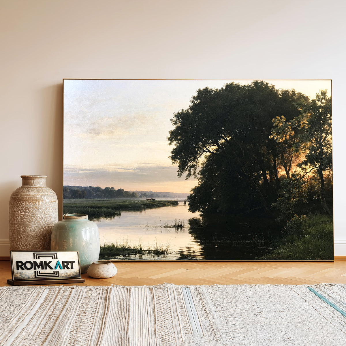 Aberjona River Oil Painting - image 3