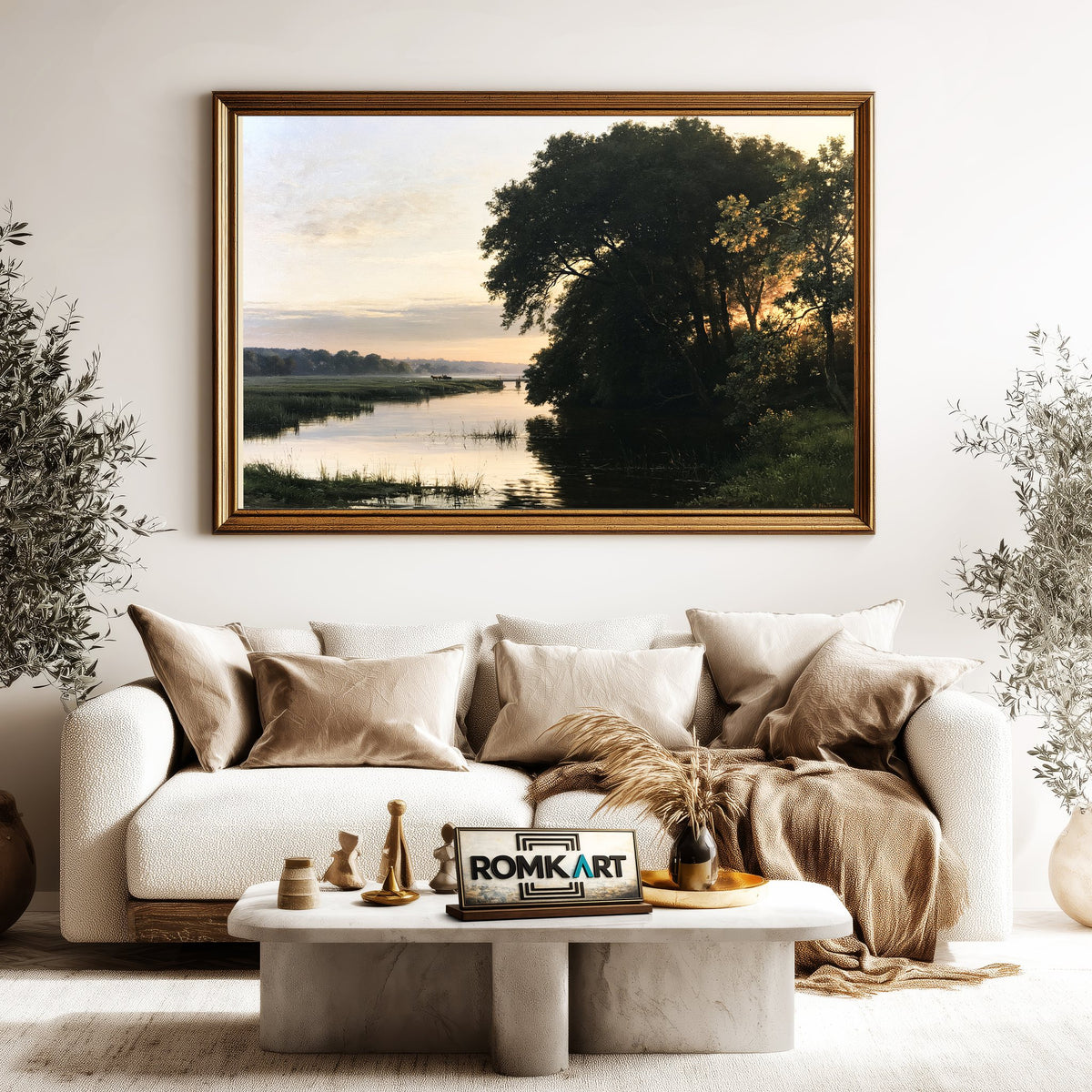 Aberjona River Oil Painting - image 5