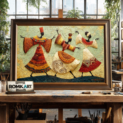 African Art Oil Painting - image 2