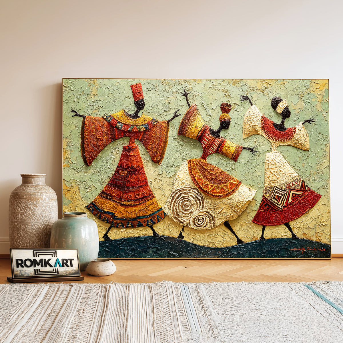 African Art Oil Painting - image 3
