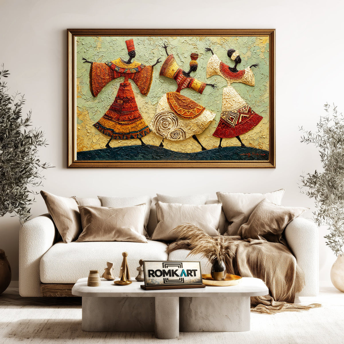 African Art Oil Painting - image 5