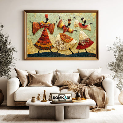 African Art Oil Painting - image 5