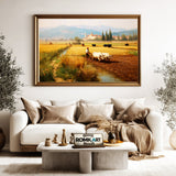 Agricultural Italian Countryside Oil Painting - image 5