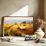 Agricultural Italian Countryside Oil Painting - image 6