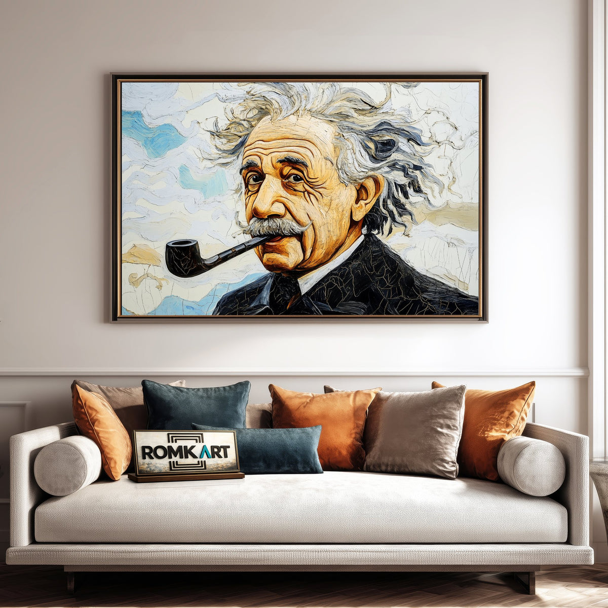 Albert Einstein Figurative Oil Painting - image 4