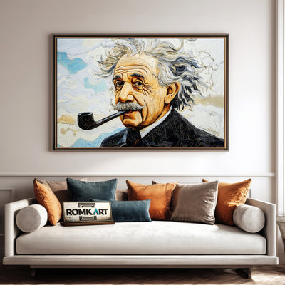 Albert Einstein Figurative Oil Painting - image 4