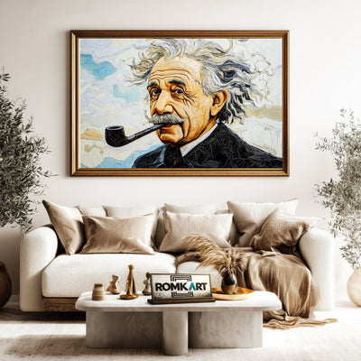 Albert Einstein Figurative Oil Painting - image 5