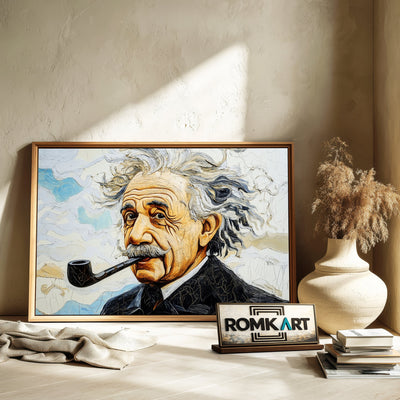 Albert Einstein Figurative Oil Painting - image 6