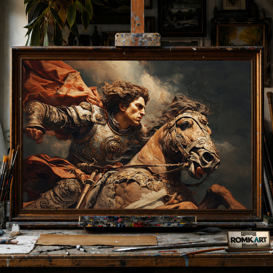 Alexander the Great 2 hand-painted oil painting on canvas
