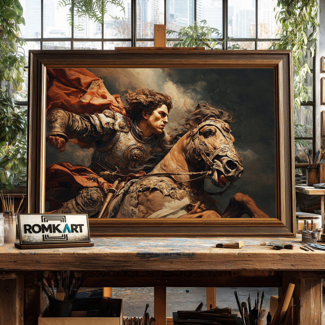 Alexander the Great 2 hand-painted oil painting on canvas