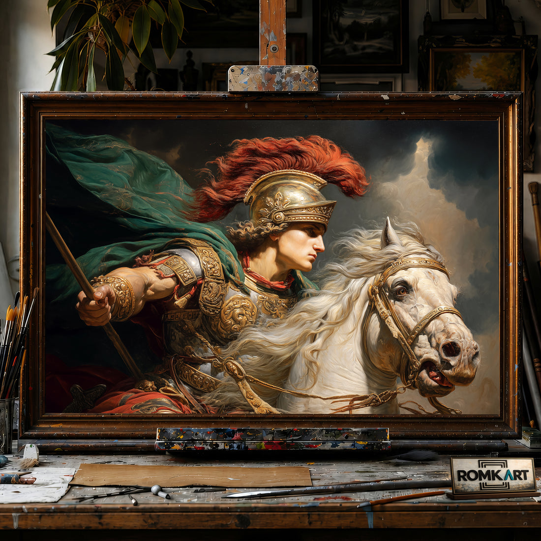 Alexander the Great in Battle hand-painted oil painting on canvas