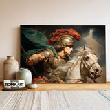 Alexander the Great in Battle Historical Oil Painting - image 3