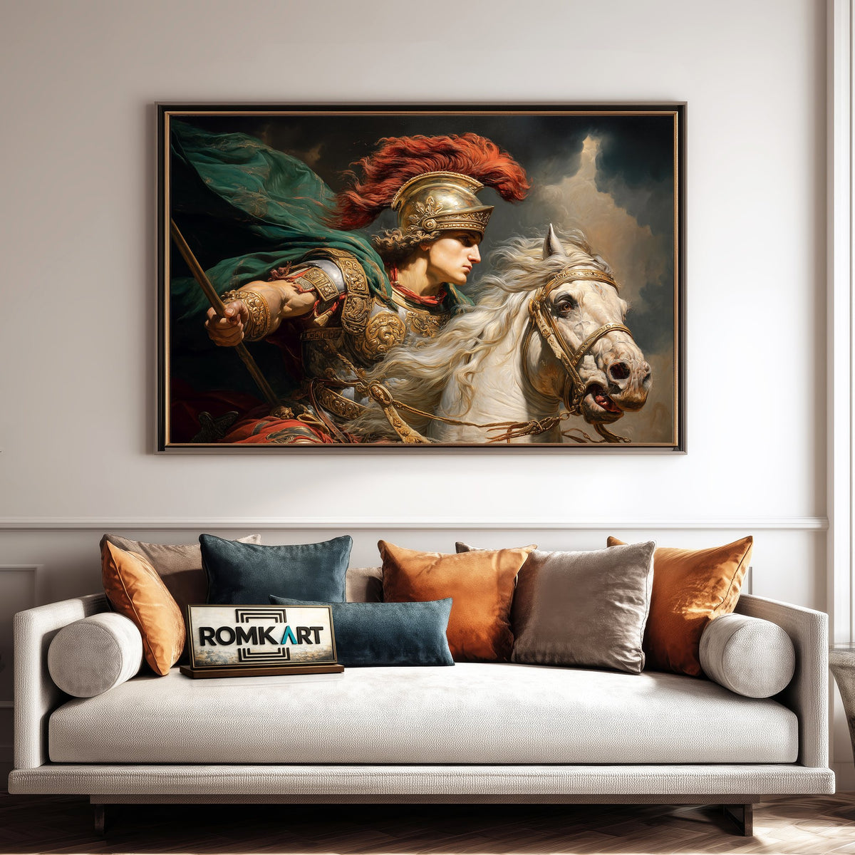 Alexander the Great in Battle Historical Oil Painting - image 4