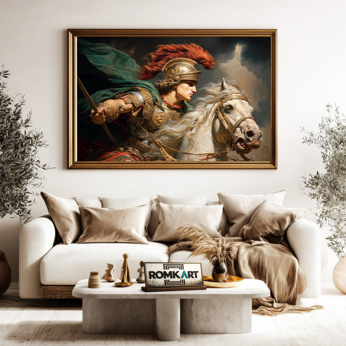 Alexander the Great in Battle Historical Oil Painting - image 5