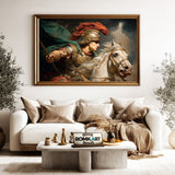 Alexander the Great in Battle Historical Oil Painting - image 5
