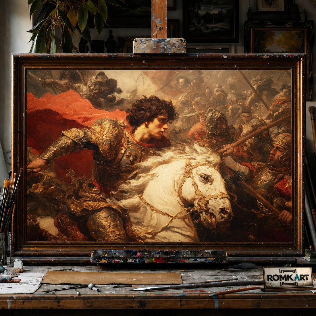 Alexander the Great in Classic Style hand-painted oil painting on canvas