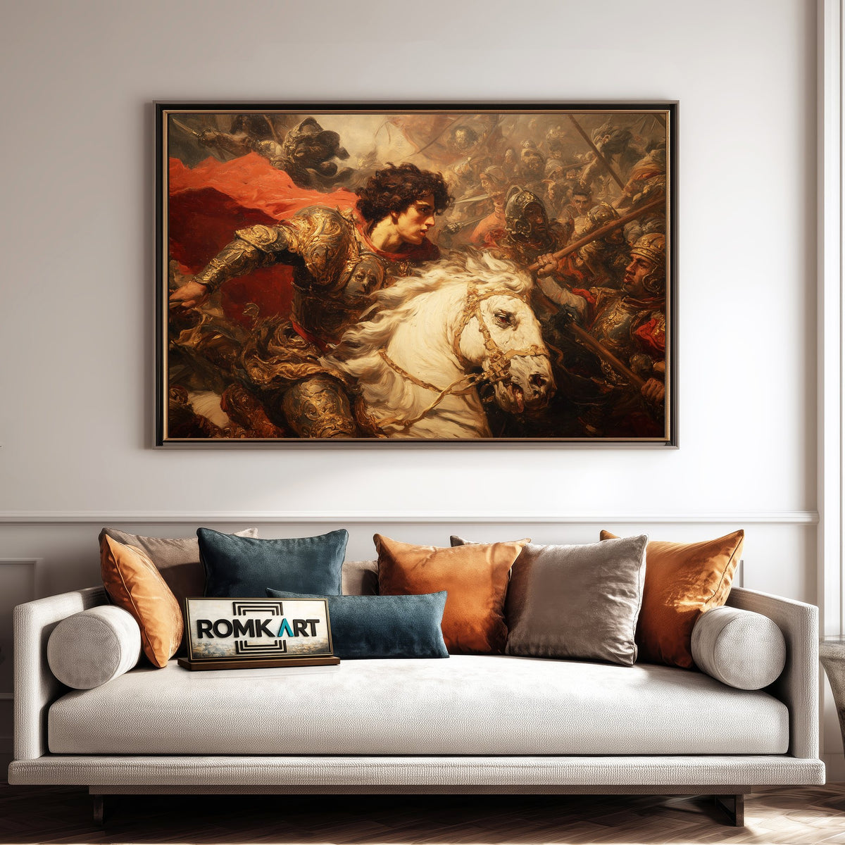 Alexander the Great in Classic Style Historical Oil Painting - image 4